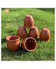 SWADESHI BLESSINGS HandMade Clay Kullar Earthen Kullad for Milk,Tea,Coffee Mud Glasses Set of 2 - Brown