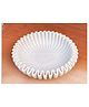 SWADESHI BLESSINGS HandCrafted Marble Ruffle Bowl/Scallop Bowl/Decorative Flower Bowl/HouseWarming Gift/ (9 Inches)