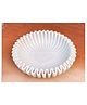 SWADESHI BLESSINGS HandCrafted Marble Ruffle Bowl/Scallop Bowl/Decorative Flower Bowl/HouseWarming Gift/ (12 Inches)