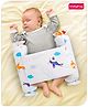 Babyhug Baby Anti Roll Side Bolsters Aeroplane Theme  - White