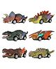 BitFeex Dinosaur Toy Pull Back Cars Dinosaur Toy Friction Vehicles- Pack of 6