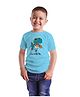 BRATMA Half Sleeves Dinosaur Printed Tee - Light Blue
