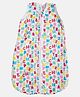 Softsens A to Z Fun Super Soft Muslin 4-layer Sleep Bag - White, Red & Blue - M 28in (70cm)