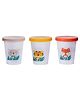 Adore Trio- Spill Proof Tumbler with Lid- Pack of 3- Each 200 ml - White Combo