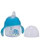 Adore Fauna! The Mini Soft Spout Sipper  with Gravity Ball & Twin Handle - 270ml- Blue