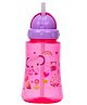 Adore Skoozy Sports Straw Sipper with Retractable Head - 250ml- Pink