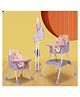 Tinyberg WonderSeat 3 in 1 Baby High Chair, Feeding Chair with Adjustable Seat Height, 5-Point Safety Belt, Portable, Foldable, 3-36 Months, 20kg Capacity-Blue Berry Pink