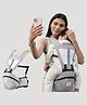 Tinyberg Cuddlehipsy Baby Carrier for 3-36 Months, 4-in-1 Ergonomic Hip Seat, Adjustable Straps, Soft Cushion, Large Storage & Phone Pocket, Up to 15kg - Haze Grey