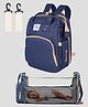 Tinyberg 3-in-1 NestRest Pro Baby Diaper Bag With Foldable Baby Bed & Changing Station,11 Pockets, Usb Port - Midnight Navy Blue