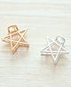 Pretty Ponytails Set Of 2 Star Designed Clutch Claw Hair Clip - Rose Gold & Silver