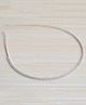 Pretty Ponytails Diamond Stones Embellished Party Wear Metal Hair Band - Silver & White