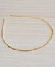 Pretty Ponytails Diamond Stones Embellished Party Wear Metal Hair Band - Gold