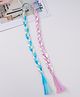 Pine Kids Free Size Braided Hair Extensions Pack of 2 - Blue & Pink