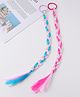 Pine Kids Free Size Braided Hair Extensions Pack of 2 - Blue & Pink