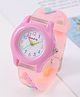 Babyhug Floral Applique Analog Watch - Peach