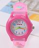 Babyhug Floral Applique Analog Watch - Pink