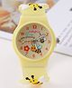Babyhug Analog Watch With Honey Bee Applique Free Size - Yellow