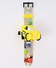 Babyhug Kids Digital Watch Cars Print With Projector & Cover - Yellow