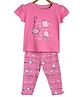 MINI KLUB Cotton Cap Sleeves Sea Life Printed Top & Leggings Set - Pink
