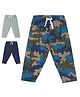 MINI KLUB Pack Of 3 Cotton Camouflage & Striped Pants - Multi Colour