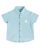 MINI KLUB Cotton Half Sleeves Duck Printed Shirt - Blue