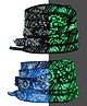 Oh! Pair Cotton Glow in the Dark Shoe Laces Pack of 2 - Black & Blue (100 cm)