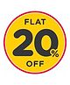BH Flat 20% Off. 6'' X 6'' (Inch)