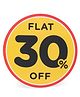 BH Flat 30% Off. 3'' X 3'' (Inch)