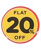 BH Flat 20% Off. 3'' X 3'' (Inch)