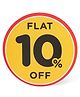 BH Flat 10% Off. 3'' X 3'' (Inch)