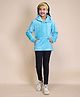 ESSA Cotton Full Sleeves Solid Hoodie - Sky Blue