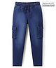 Pine Kids Denim Full Length Washed Jeans with Pockets -  Navy Blue