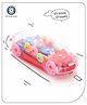 Aditi Toys Transparent Gear Car Toy - 3D Concept Plastic Car with Music, Lights, and 360-Degree Rotation (Red)