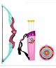 Aditi Toys Archery Toy Set - Pull Back Bow & Arrow with Quiver, Suction Arrows, and Target