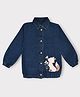 Kiwi Full Sleeves Fox Printed Washed Denim Shirt - Blue