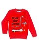 Little Surprise Box Cotton Knitted Full Sleeves Dinosaur Designed Cardigan - Red