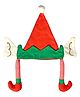Little Surprise Box Christmas Theme Felt Elf Designed Cap - Red & Green