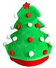 Little Surprise Box Christmas Theme Velvet Christmas Tree Designed Cap - Green