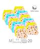 Chirsh Unisex Organic Cotton Cloth Nappies New Born Baby Cloth Diapers/Nappies Classic Cloth Langot With String (0-6 Months, Pack Of 20) Medium- Multi Color