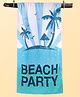 Pine Kids Terry Knit Towel with Beach Theme Print L 121 x B 60 cm - Light Blue
