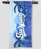 Pine Kids Terry Woven Bath Towel with Text & Coconut Tree Print L 122 x B 60 cm - Blue