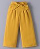 Mark & Mia Solid Color Culottes with Bow Detailing - Yellow