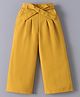 Mark & Mia Solid Color Culottes with Bow Detailing - Yellow