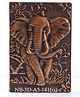 Flaze Elephant Leather Notebook A5 Retro Travel Journal to Write in,Lined Beige Paper,100 Sheets,Personal Diary Journal Notebook