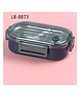 Flaze Insulated Lunch Box Taco Taco Double Compartment Insulated Stainless Steel Lunch Box Portable Lunch Box 500ml (Pack of 1 Color May Vary)