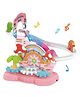 Azhari 2 in 1 Ferris Wheel Track building blocks gear fun animal park penguin ladder with Light & Music Toy for kids Color & Design May Vary