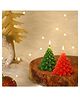Parkash Candles Premium Small Christmas Tree Scented Candles | Home Decoration | Rose, Gardenia (Set Of 2)