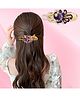 LYKAA Hair Rhinestone Peacock Flower Clips, Rose Gold Barrette, Wedding Hair Accessories - Multicolor Pack of 1