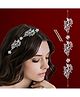 LYKAA Crystal Pearl Tiara for Women, Bridal Headband Hair Vine, Wedding Jewelry for Girls - 1Pcs