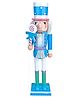 Little Surprise Box Wooden Pastel Blue Lollipop Nutcracker self standing Christmas Table Décor 15 inch